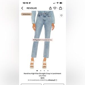 Womens GRLFND jeans size 29. Like new